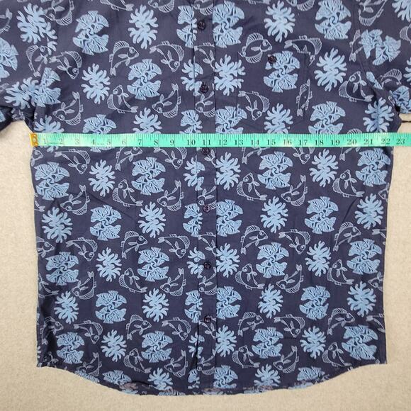 Artistry in Motion Shirt Mens Size XL Slim Fit Fishie SS Buttondown NEW w/Tag - Picture 13 of 15